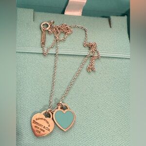 Tiffany & Co Tiffany Blue Double Heart Tag Pendant